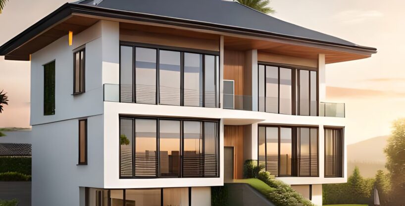 House-with-pool-background